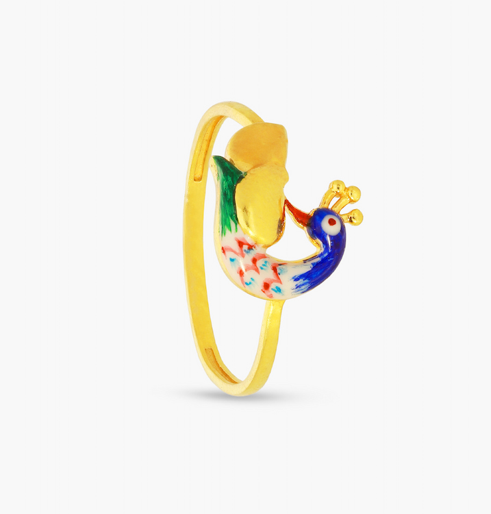 The Vibrant Peacock Ring